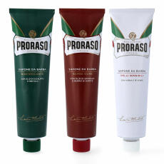 PRORASO - Shaving soap 3x 150ml  tube mix green - white -...