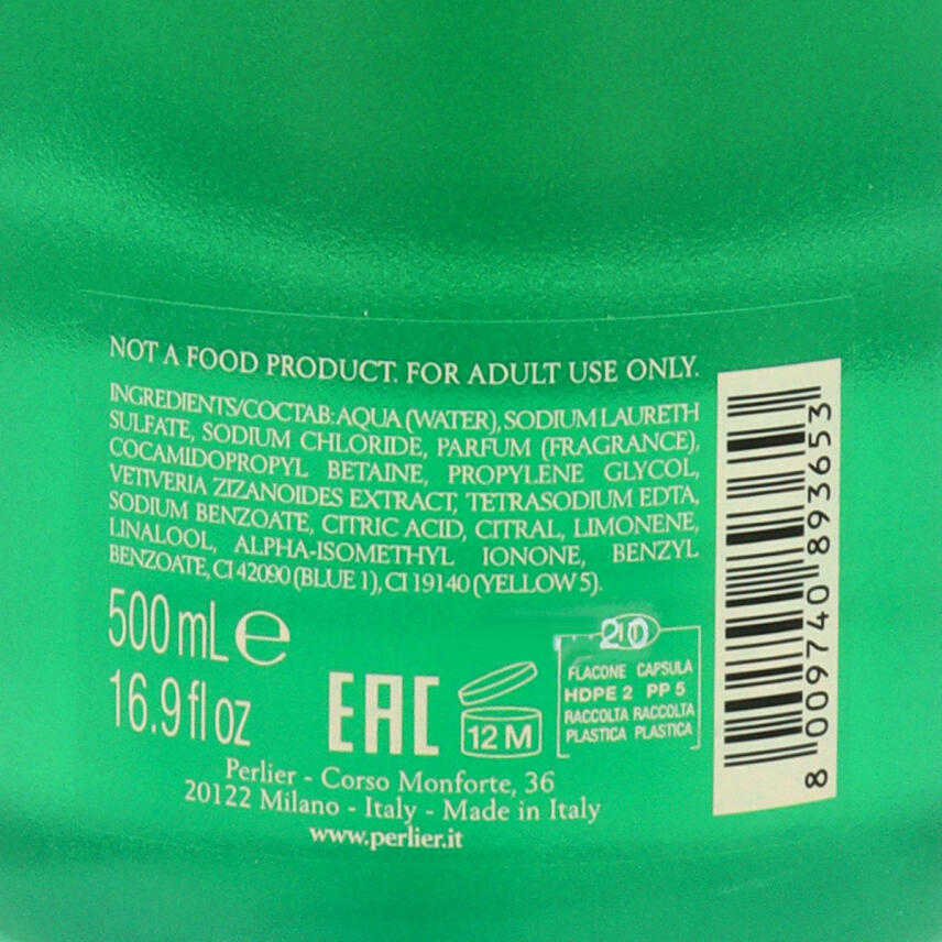 Perlier Vetiver di Java Badeschaum 500 ml