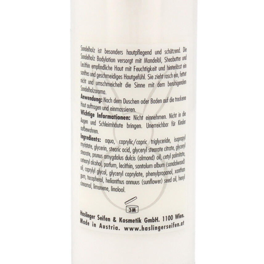 Haslinger Bodylotion Sandelholz f&uuml;r M&auml;nner 100 ml
