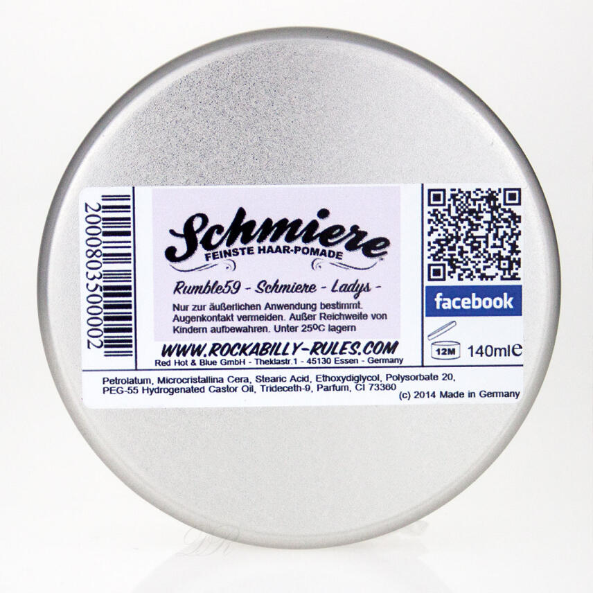 Rumble 59 Schmiere Pomade f&uuml;r M&auml;dels mittel 140 ml