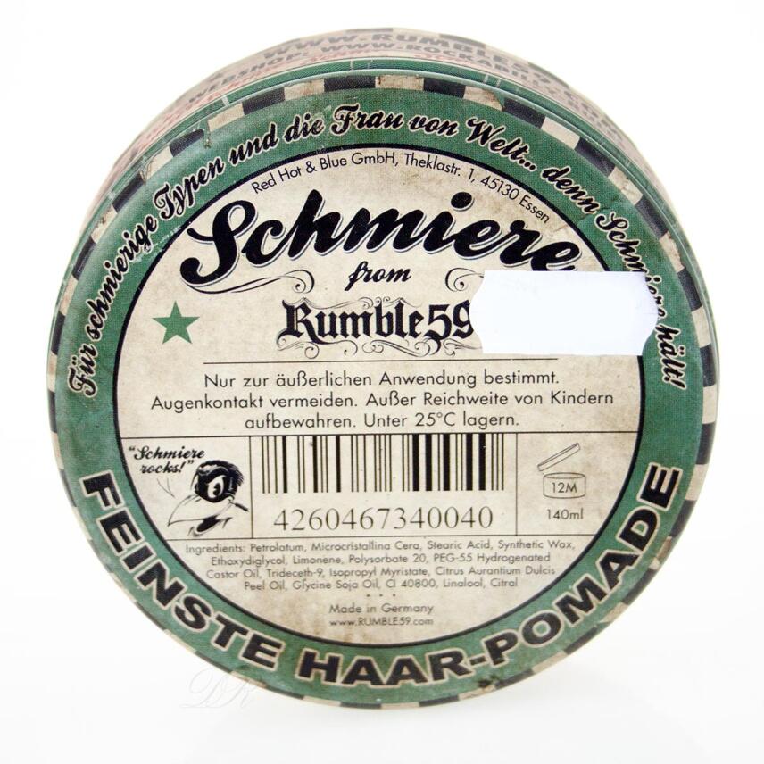 Rumble 59 Schmiere Pomade hart 140 ml
