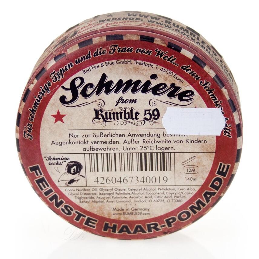 Rumble 59 Schmiere Pomade Glanz weich 140 ml