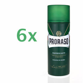 PRORASO - Shaving foam - Eucalyptus Oil and Menthol 6x 400ml