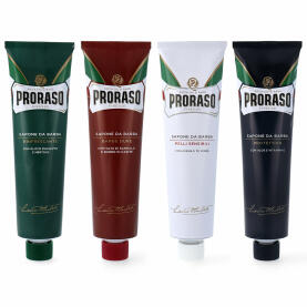 PRORASO - Shaving Cream 4x 150ml  tube mix green - white...