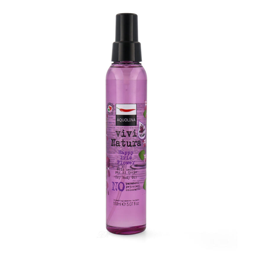 Aquolina vivi natura trockenes K&ouml;rper&ouml;l Iris Bl&uuml;te 150ml