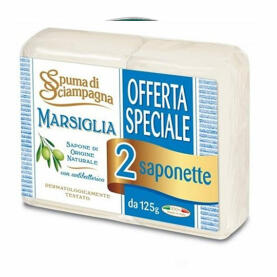 Spuma di Sciampagna Marsiglia soap 2x 125 g
