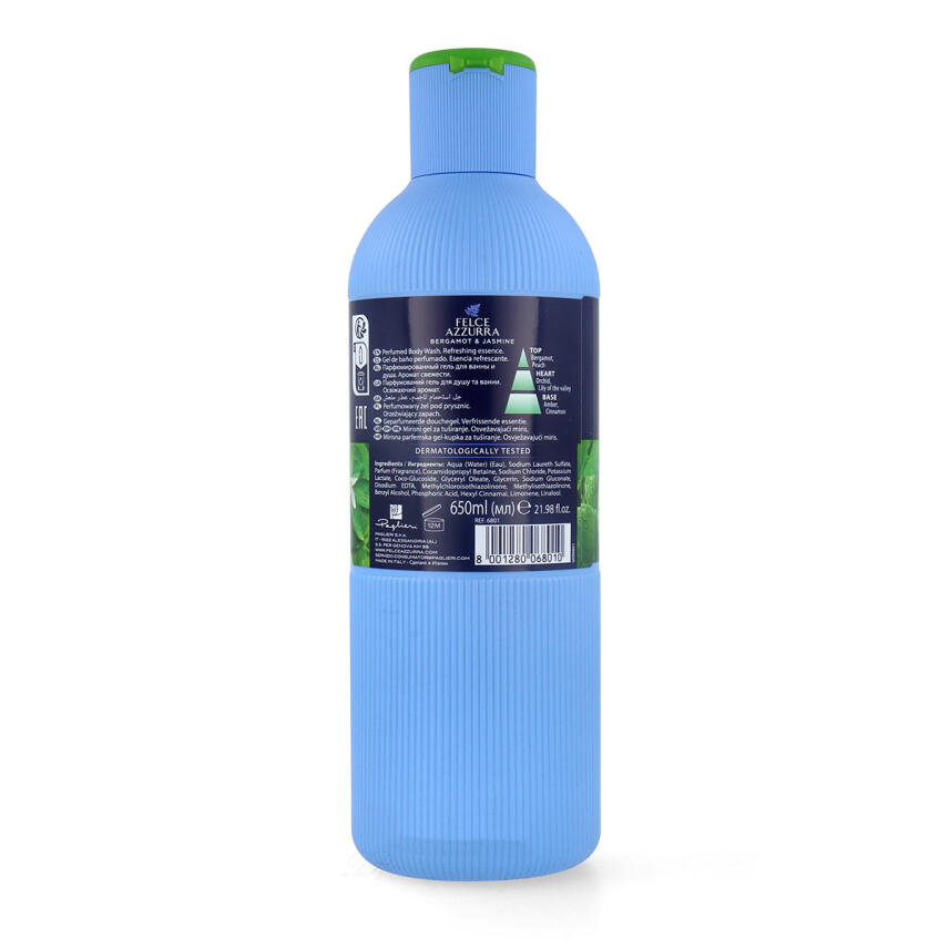 PAGLIERI Felce Azzurra FRESCO Badedusche Bergamotte &amp; Jasmin 650 ml