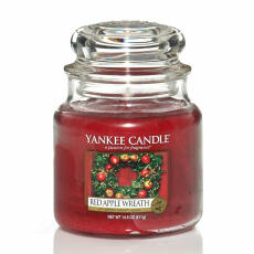 Yankee Candle Red Apple Wreath Duftkerze Mittleres Glas...