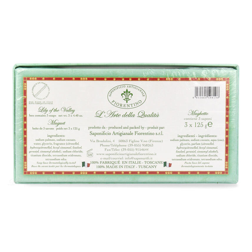 Saponificio Artigianale Fiorentino Maigl&ouml;ckchen Seifen in Box 3 x 125 g