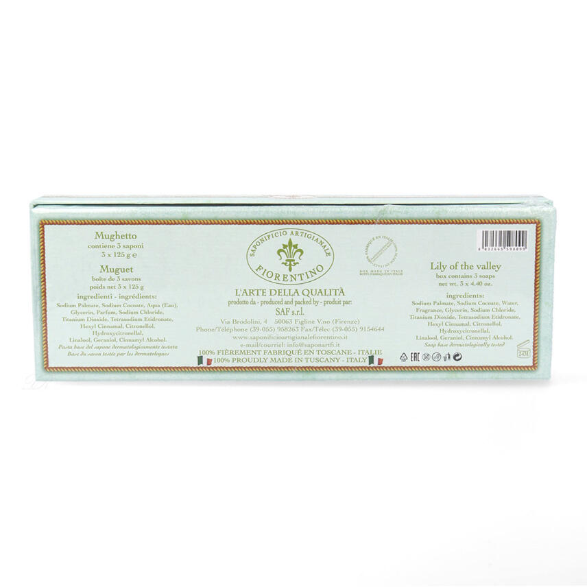 Saponificio Artigianale Fiorentino Maigl&ouml;ckchen Rund Seifen in Box 3 x 125 g