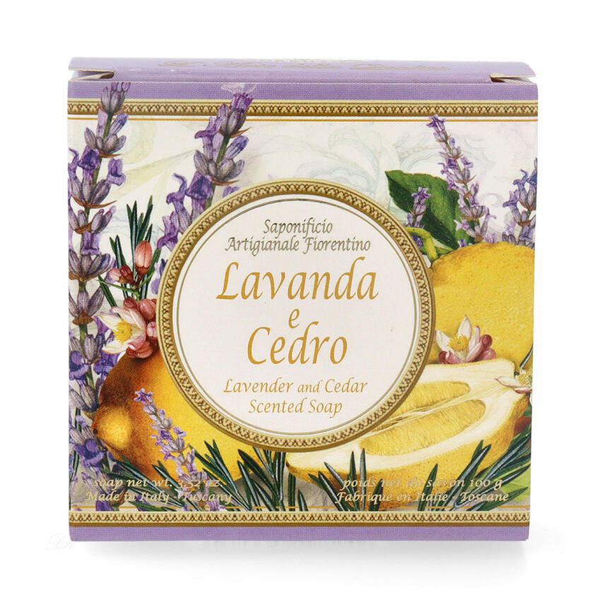 Saponificio Artigianale Fiorentino Lavendel und Zeder Seife 100 g