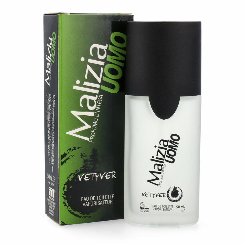 Malizia UOMO Vetyver Set Eau de Toilette 50 ml, After Shave 100 ml, Deodorant 150 ml &amp; Cap