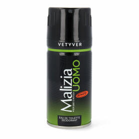 Malizia UOMO Vetyver Set Eau de Toilette 50 ml, After Shave 100 ml, Deodorant 150 ml & Cap