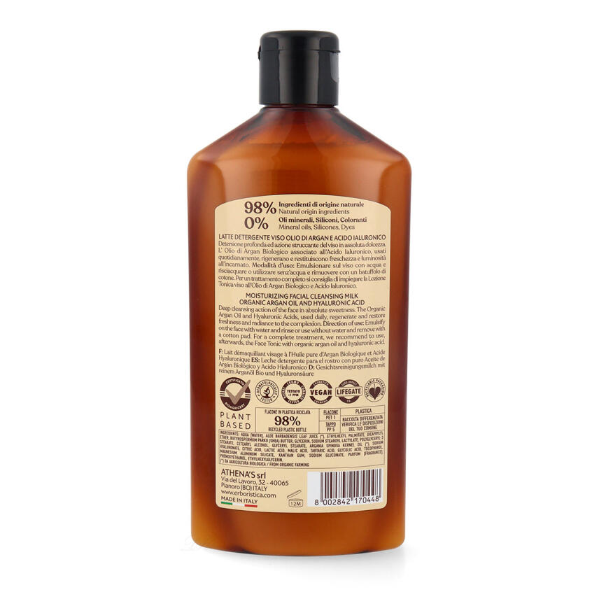 LErboristica di Athenas Gesichtsreinigungsmilch mit Argan&ouml;l 300 ml