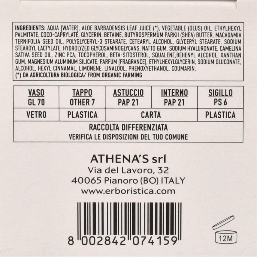 LErboristica di Athenas Antiet&agrave; Globale Gesichtscreme 50 ml