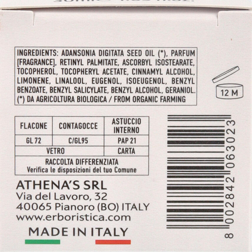 LErboristica di Athenas Nutra Repair Reines Baobab&ouml;l f&uuml;r die Gesichtshaut 30 ml