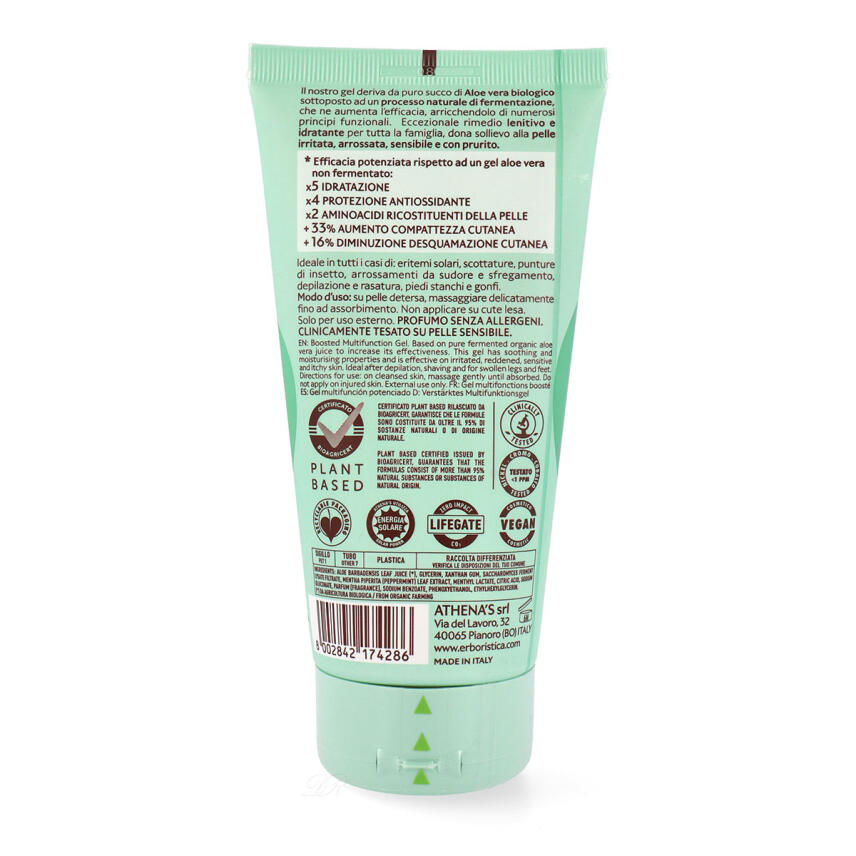 LErboristica Athenas Aloe Vera Fermentata Bio Dermo Gel 150 ml