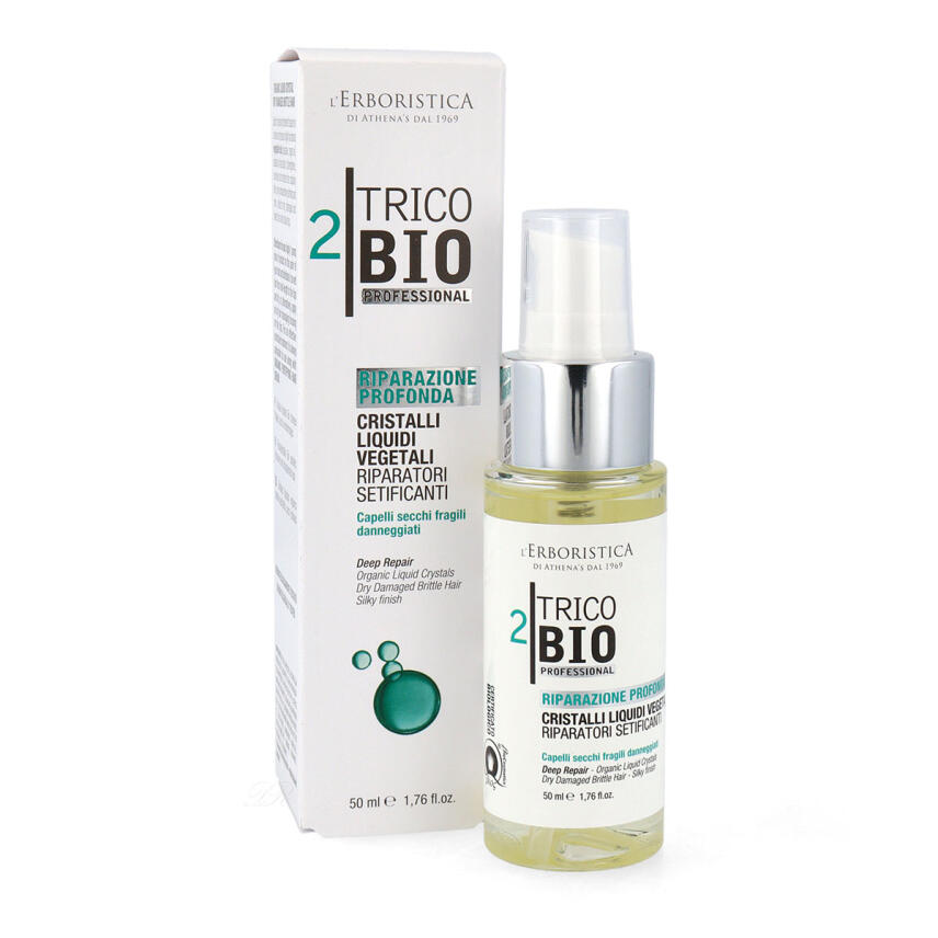 LErboristica di Athenas Trico Bio fl&uuml;ssige Kristalle f&uuml;r trockenes Haar 50 ml