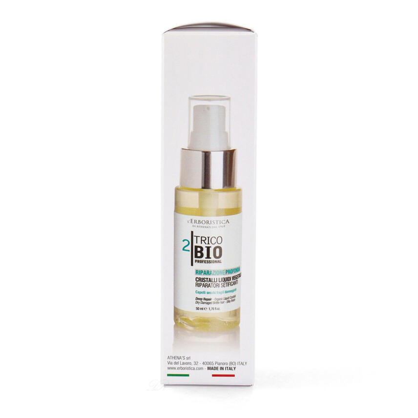 LErboristica di Athenas Trico Bio fl&uuml;ssige Kristalle f&uuml;r trockenes Haar 50 ml