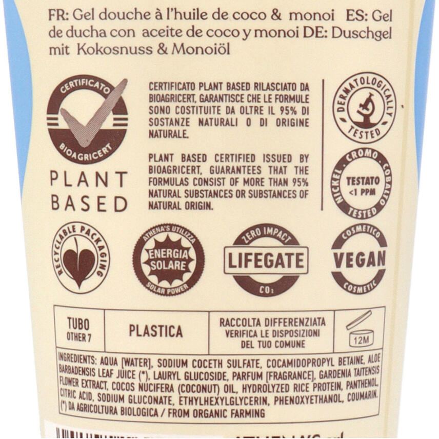 LErboristica di Athenas Olio di Cocco &amp; Mono&iuml; Dusch Mousse 200 ml