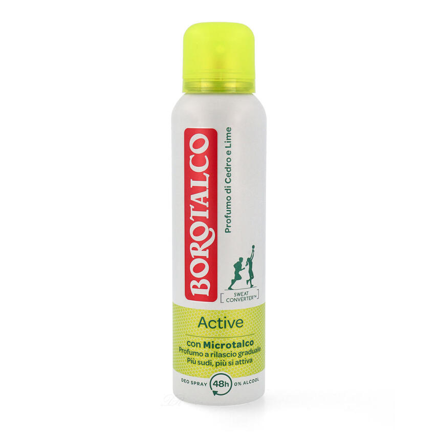 Borotalco Active Deo Cedro &amp; Lime Efficacia Freschezza 150 ml ohne Alkohol