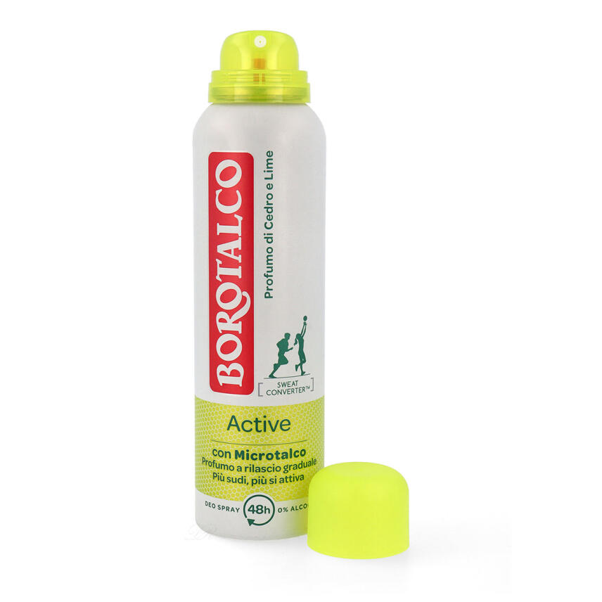 Borotalco Active Deo Cedro &amp; Lime Efficacia Freschezza 150 ml ohne Alkohol