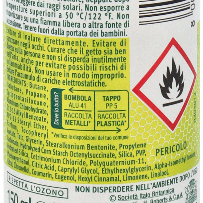 Borotalco Active Deo Cedro &amp; Lime Efficacia Freschezza 150 ml ohne Alkohol