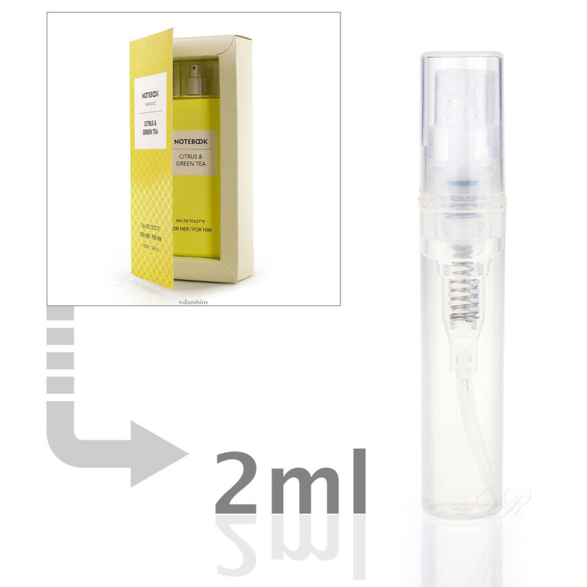 Aquolina Notebook Citrus &amp; Green Tea Eau de Toilette unisex 2ml Probe