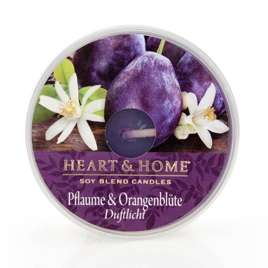 Heart &amp; Home Pflaume &amp; Orangenbl&uuml;te Duftlicht 38 g