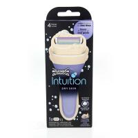 Wilkinson Intuition Rasierer mit 4 Schneidenklinge für Damen mit Seife
