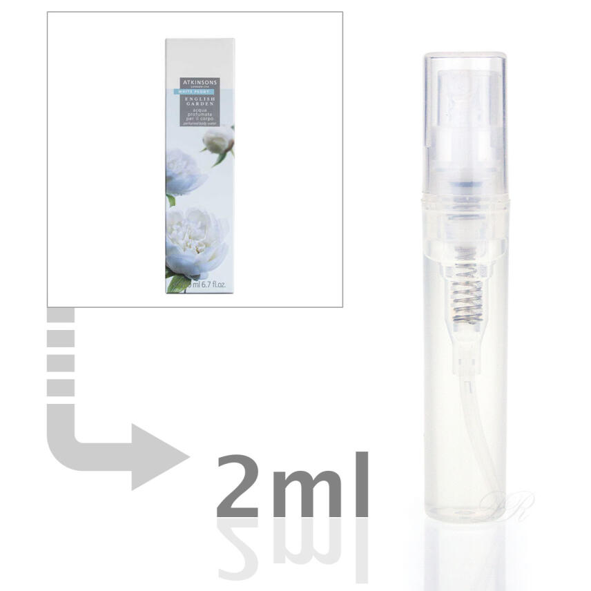 Atkinsons English Garden White Peony K&ouml;rperwasser 2 ml - Probe