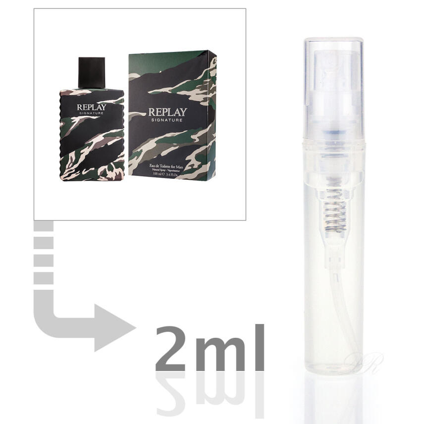 Replay Signature Eau de Toilette f&uuml;r Herren 2 ml - Probe