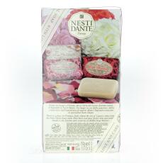 Nesti Dante Gift box with 3 vegetable Rose soaps 3x 150 g