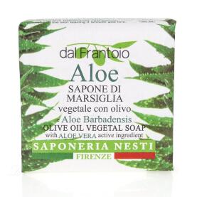 Saponeria Nesti dal frantoio natürliche Marsiglia Seife Aloe & Olivenöl 100g