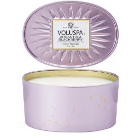 Voluspa Vermeil Collection Oval Tin Aurantia & Blackberry Duftkerze 340 g