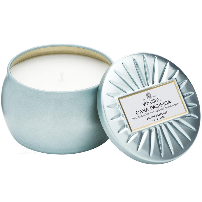 Voluspa Vermeil Collection Petit Decorative Tin Casa Pacifica Duftkerze 127 g