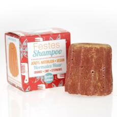 Lamazuna Festes Shampoo Vegan f&uuml;r normales Haar Orange Zimt 55 g