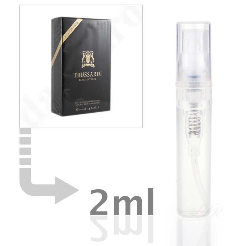 Trussardi Black Extreme Eau de Toilette f&uuml;r Herren 2 ml - Probe