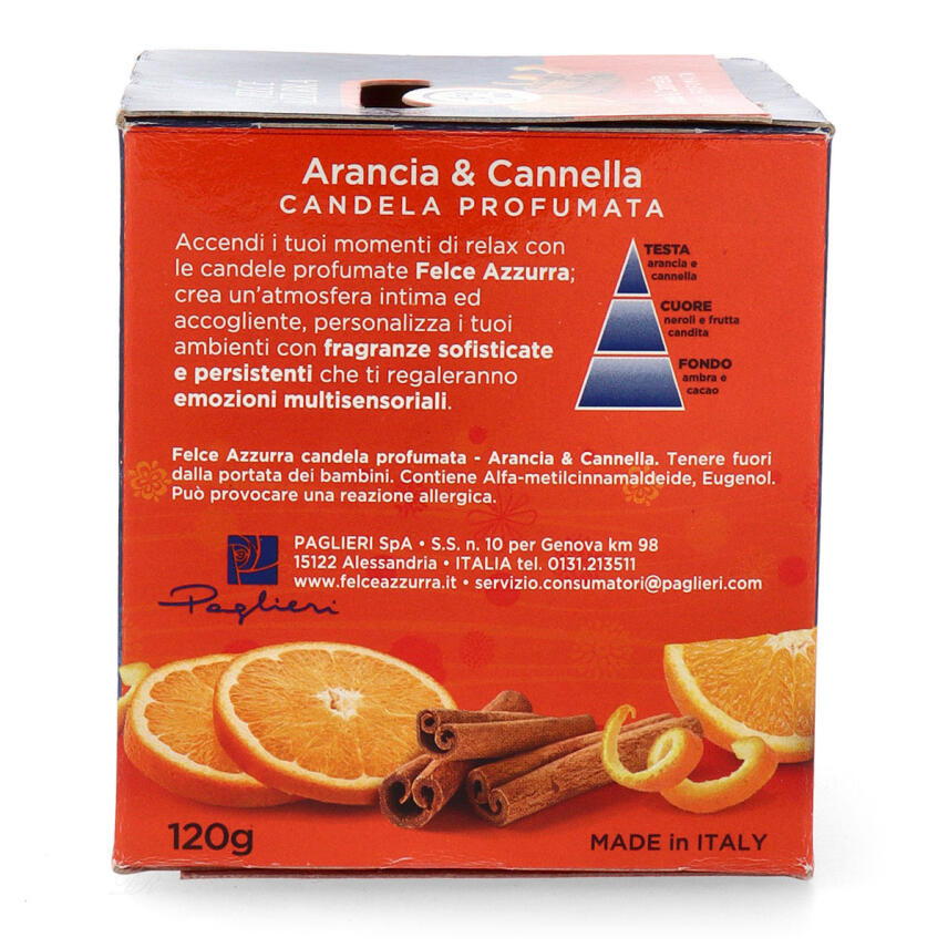 Felce Azzurra Orange &amp; Zimt Duftkerze 120 g