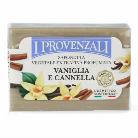 I Provenzali Vanilla and Cinnamon Vegan Soap 100 g / 3.3 oz.