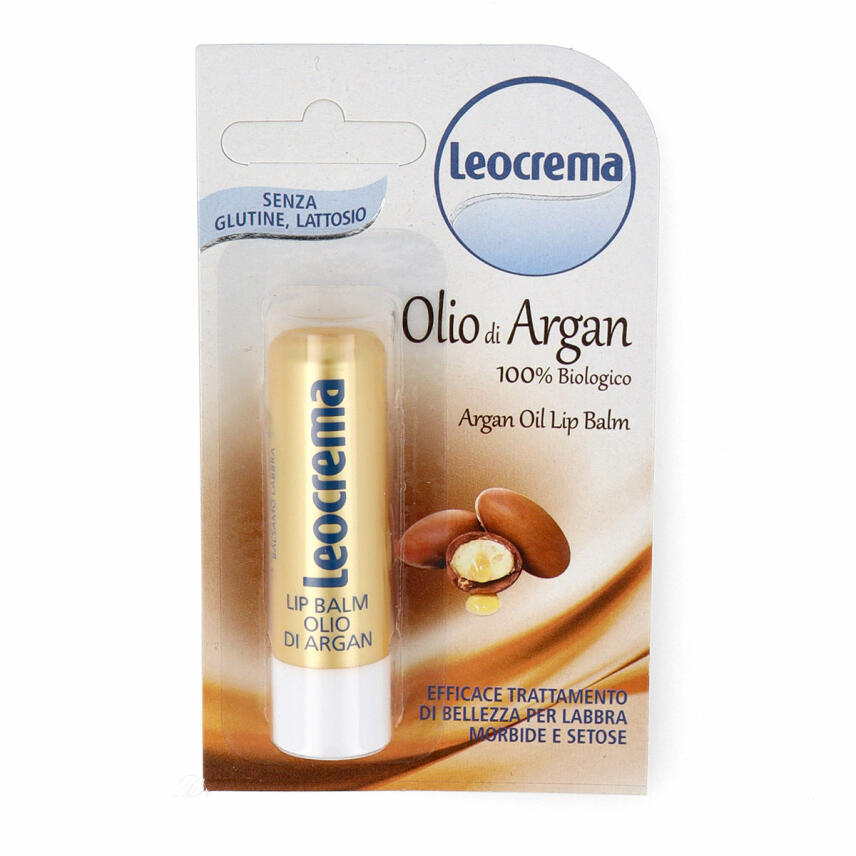 Leocrema Labbra Bio Lippenpflege Pflegestift Argan&ouml;l 5,5ml ohne Gluten &amp; Laktose