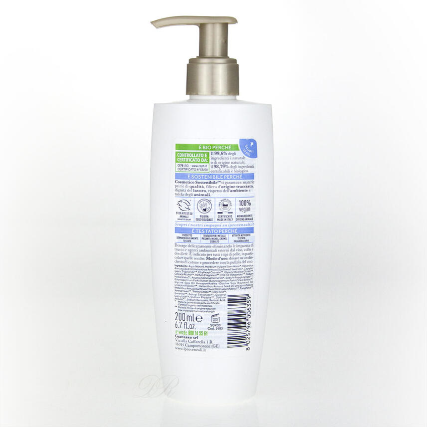 I Provenzali Bio Latte Detergente Argan Reinigungsmilch 200 ml