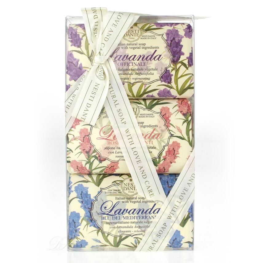 Nesti Dante Lavendel Seifen Geschenkset 3x150 g