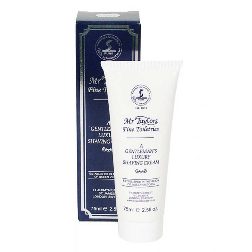 Taylor of Old Bond Street Mr Taylors A Gentlemans Rasiercreme Tube 75 ml