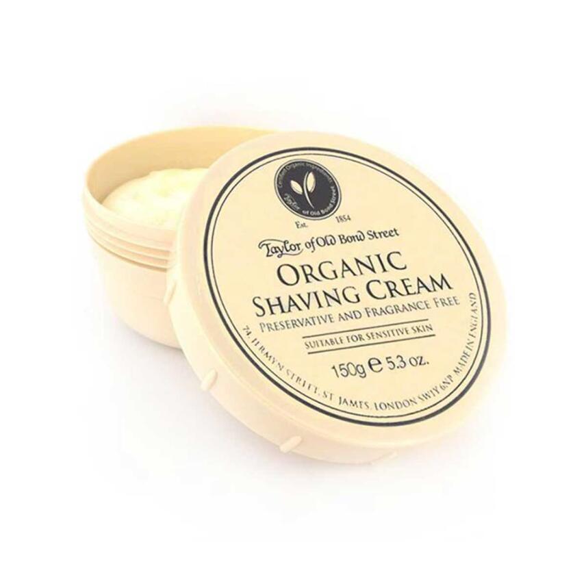 Taylor of Old Bond Street Organic Bio Rasiercreme Tiegel 150 g
