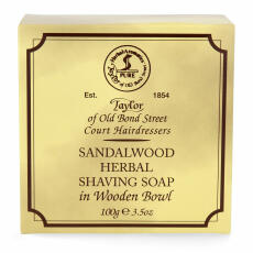 Taylor of Old Bond Street Sandalwood Rasierseife in Holzschale 100 g