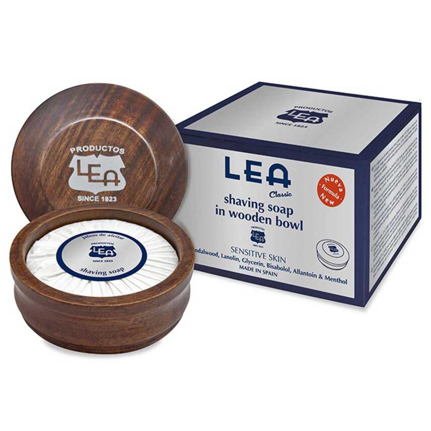 LEA Classic Rasierseife in Holzschale empfindliche Haut 100 g