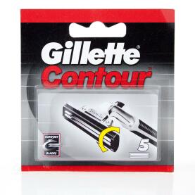 Gillette Contour Rasierklingen 5 Stück - Ersatzklingen