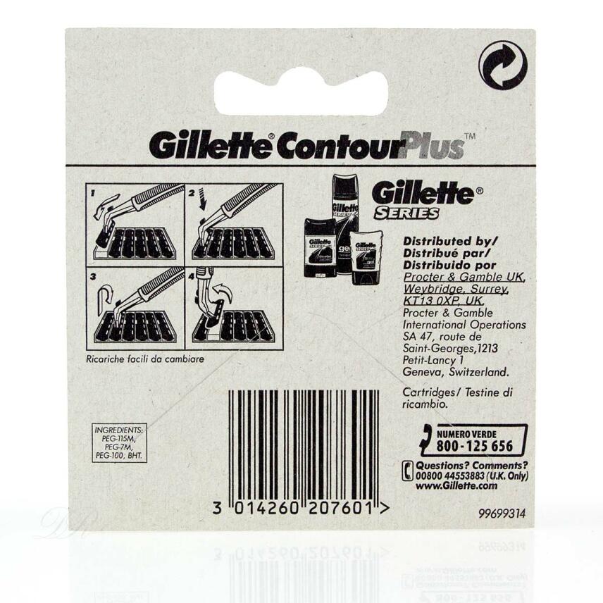 Gillette Contour Plus Rasierklingen 5 St&uuml;ck - Ersatzklingen