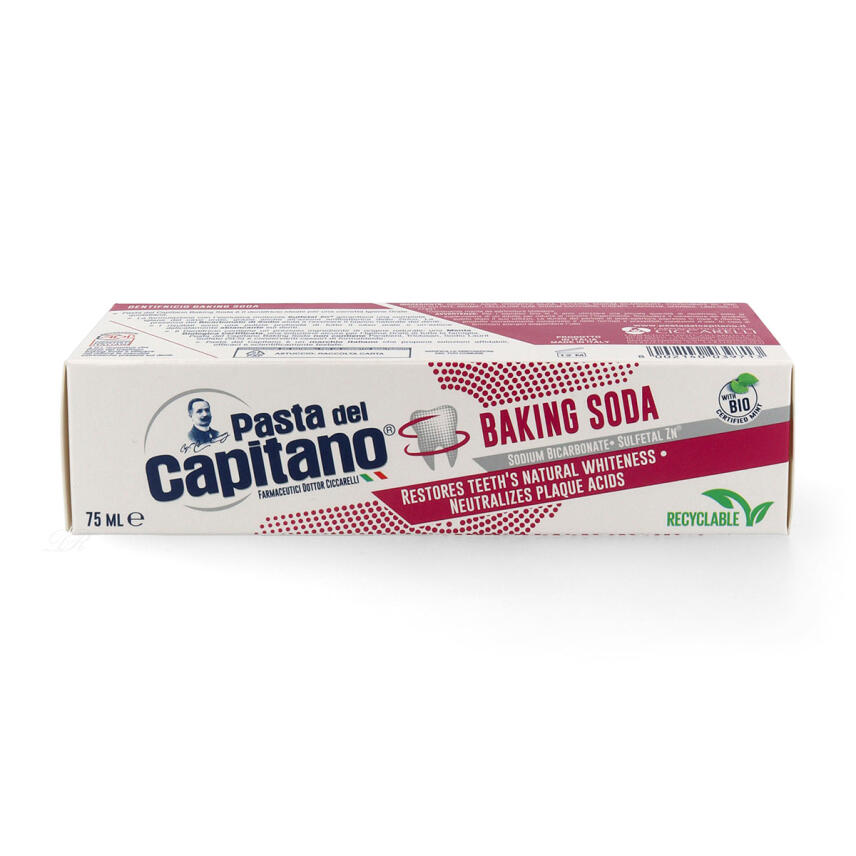 Pasta del Capitano Baking Soda Zahnpasta mit Bio Minze 75 ml